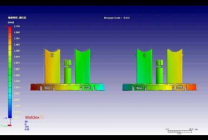 4穴 翹曲變形 總位移