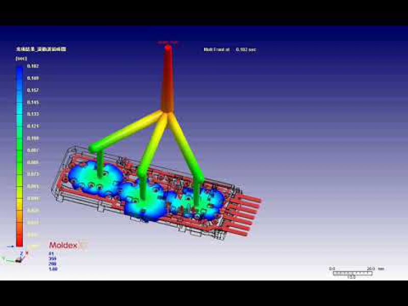 植入件 充填結果 流動波前時間A