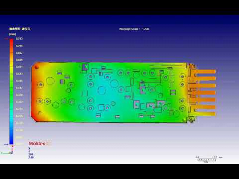植入件 翹曲變形 總位移A