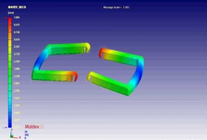 把手 翹曲變形 總位移